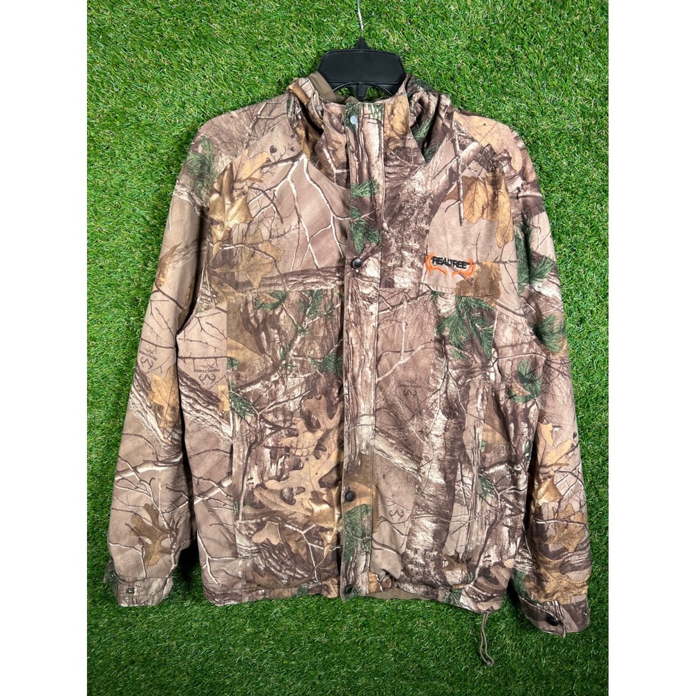 Realtree Xtra Camo Hunting Jacket Mens Medium Full Zip Hooded 11779RT